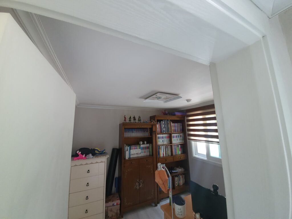 안성 누수탐지 아랫집 물샘 보험처리 업체 천장 도배를 새로 했어요