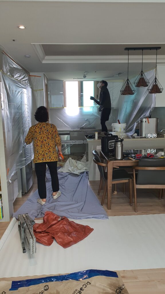 평택 누수탐지 아랫집 물샘 보험처리로 해결 아랫집 복구 도배 사진